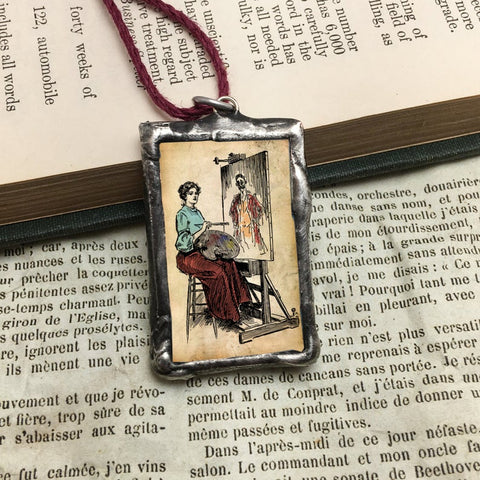 The Artist Pendant with Joseph Campbell Quote