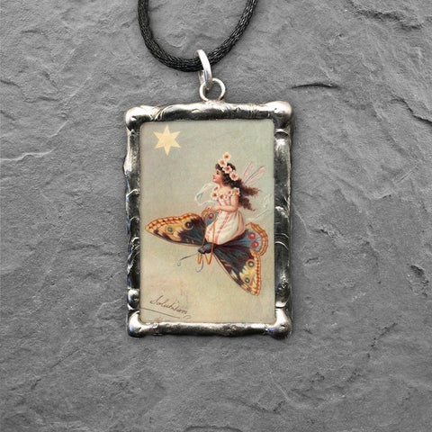 Fairy Pendant with C.S. Lewis Quote