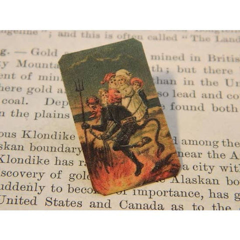 Krampus with Pitchfork Pin