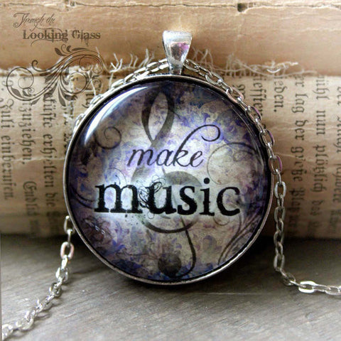 Make Music Looking Glass Pendant
