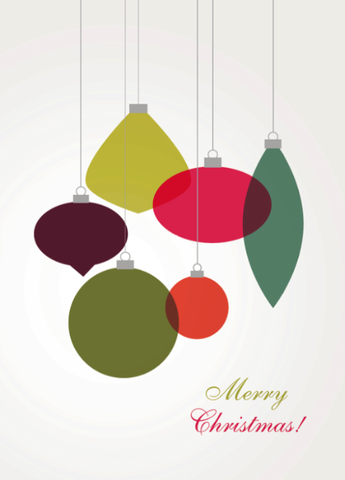 Retro Ornament - Flying Wish Paper Card