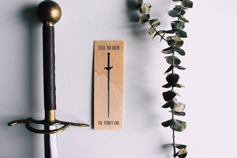 The Pointy End Game of Thrones Bookmark