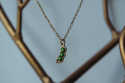 Three Peas in a Pod Necklace