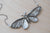 Majestic Silver Moth Necklace