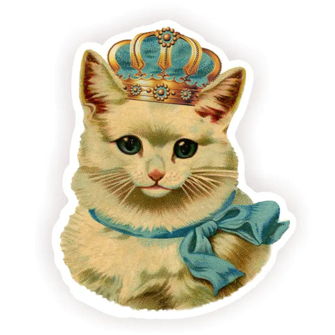 Cat with Crown Sticker