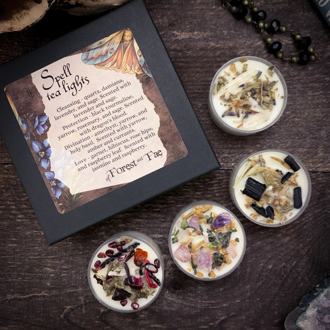 Tea Light Spell Candle Set