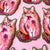 Pink Glitter Kitty Sticker