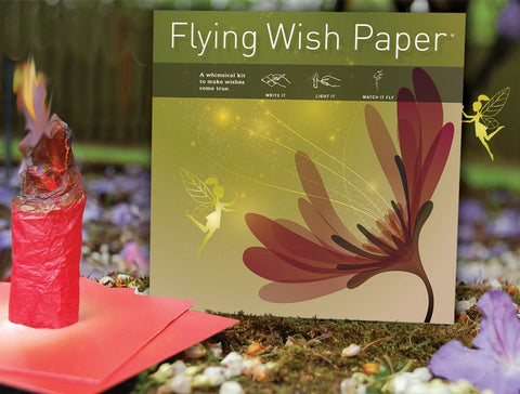 Flying Wish Paper Combo Pack, Koi Pond + Make A Wish, Mini Kit Combos, Write It, Light It, Watch It Fly, 2 x Mini Kits - 5 x 5 Each