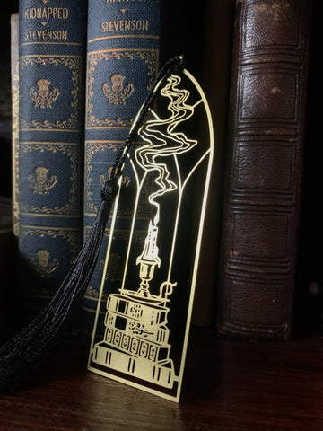 Cathedral Candlestick Brass Bookmark