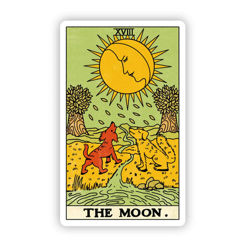 The Moon Tarot Card Sticker