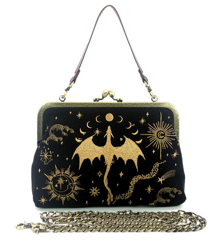 Celestial Dragon Kiss Lock Bag