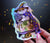 Lavender Cat Witch Holographic Sticker