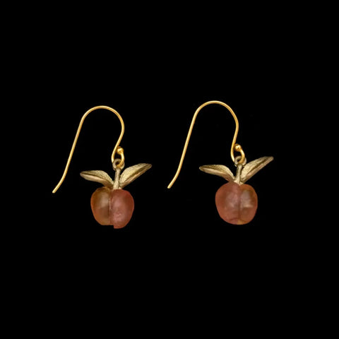 Peach Tree Dainty Wire Earrings