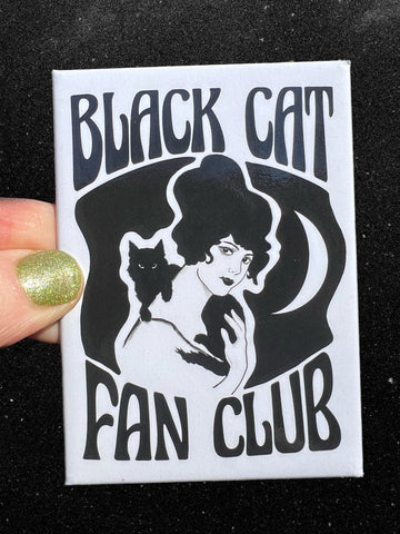 Black Cat Fan Club Magnet