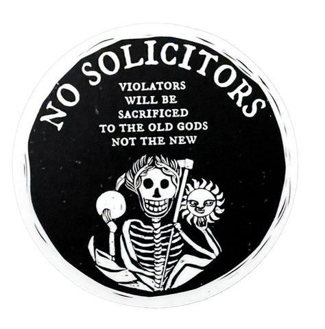 No Solicitors Sticker