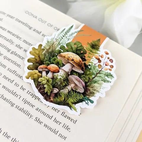 Mushroom Magnetic Bookmark