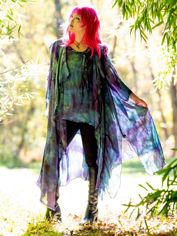 Deep Forest Hand Dyed Duster