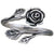 Silver Adjustable Rose Ring
