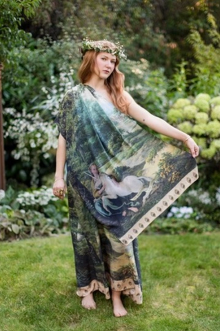 The Mythmaker Scarf w/ Unicorn
