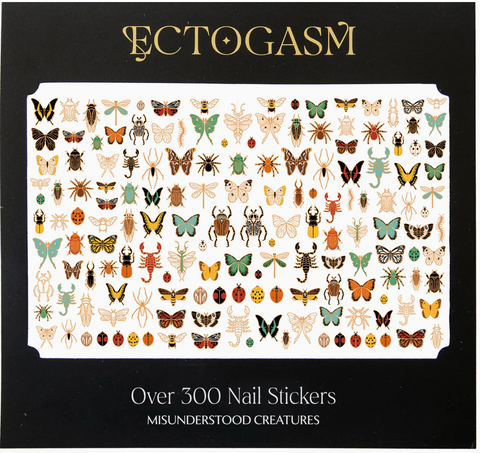 Insect Nail Stickers in Gold