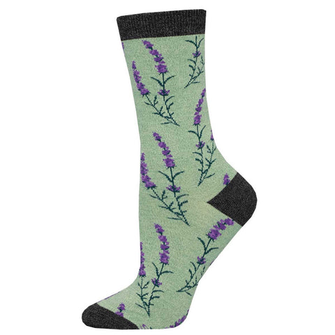 Green Heather Lovely Lavender Socks
