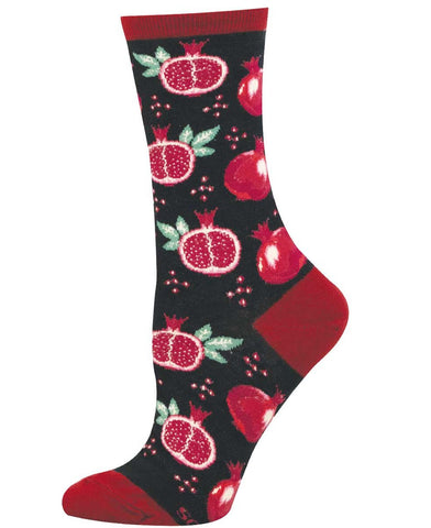 Pomegranate Crew Socks