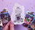 Lavender Cat Witch Holographic Sticker