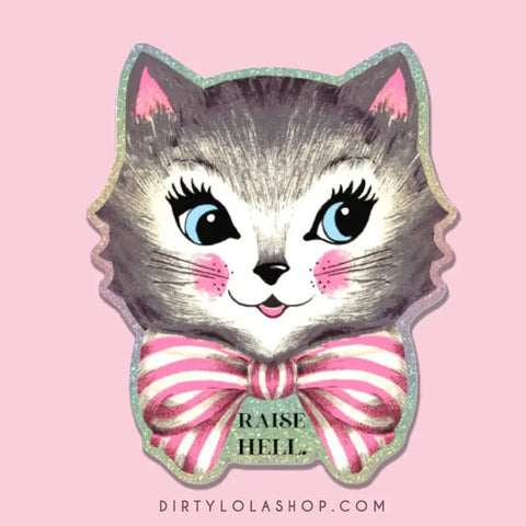 Raise Hell Cat Pixie Dust Sticker