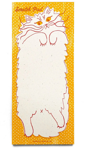Scratch Pad Cat Risograph Notepad