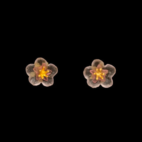 Peach Blossom Stud Earrings