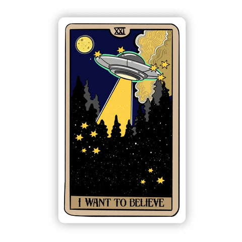 "I Want To Believe" Tarot Sticker