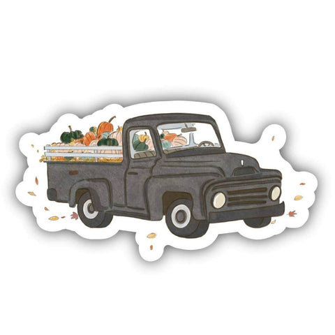 Pumpkins and Squash Fall Sticker - Truck