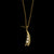 Bronze Pea Pod Necklace with Three Pearls