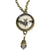 Victorian Bat Goth Pendant Necklace w/Bead