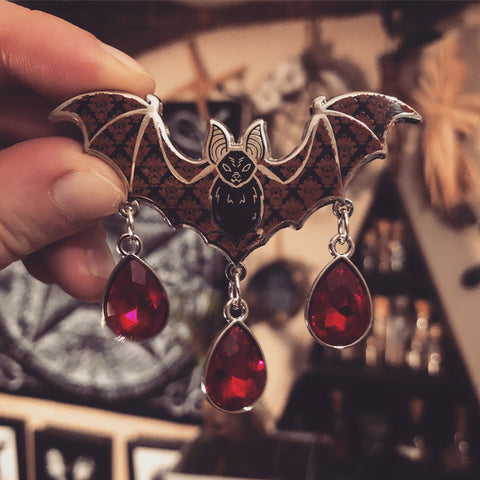 Vampire Bat Enamel Pin