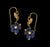 Blue Violet Wire Earrings
