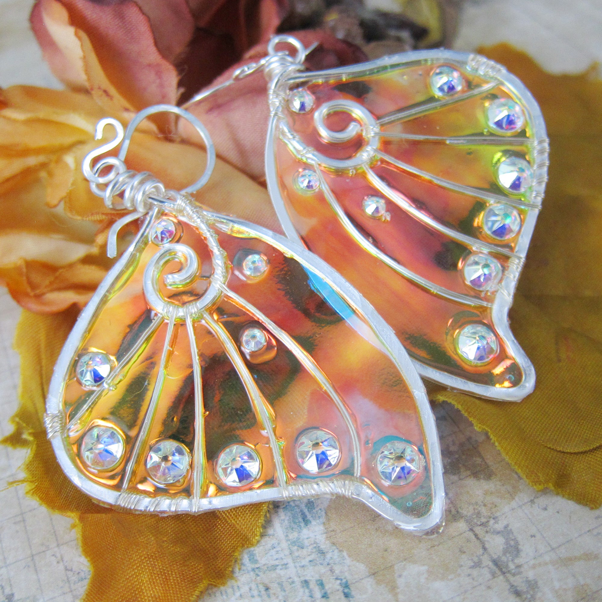Daoine Sith Faery Wing Earrings