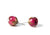 Pink Rose Bud Resin Earrings