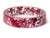 Cranberry Colored Flower Resin Bracelet