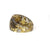 Smoky Gray Gold Flake Ring, Sizes 6-9