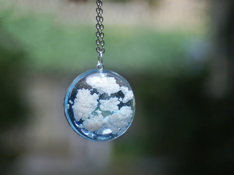 White Fluffy Clouds Pendant