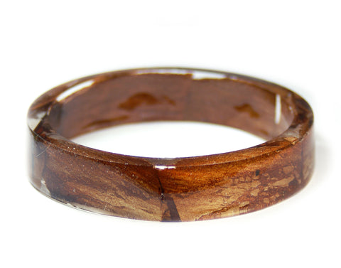 Onyx Bead Wood+Resin Bracelet - Evangeline (Red, 689176) - Carved
