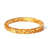 Gold Flake Stacking Resin Bracelet -- Yellow