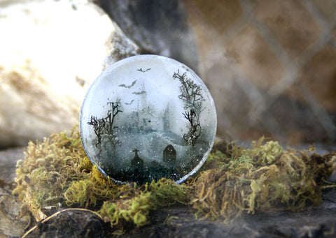 Spooky Forest Resin Sculpture