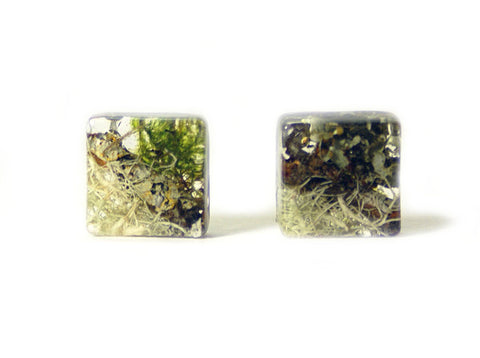 Forest Mix Resin Earrings