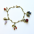 Gemstone Fruit Charm Bracelet