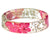 Pink Flower Bouquet Resin Bracelet