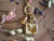 Silver Vine Small Sq. w/Bead Drops 16" Necklace