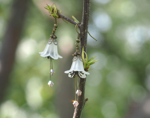 Winter Blossom Flower Earrings