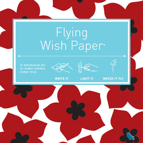 Flying Wish Paper Mini Wishing Kit, Ruby Red